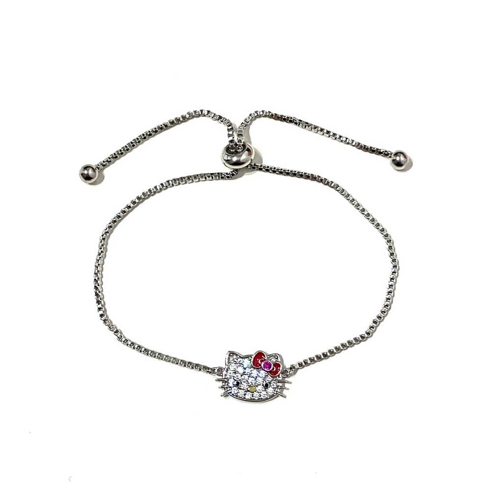 Hello Kitty Official Sanrio CZ Adjustable Bracelet